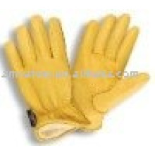 Gants de travail en cuir doublés Thinsulate hiver pilote ZM712-L